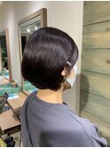 伸ばしかけショートボブ