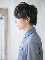 メンズヘア ビーセカンド 草加店(MENS HAIR B-2) 七三分けニュアンスパーマの抜け感ネオウルフM
