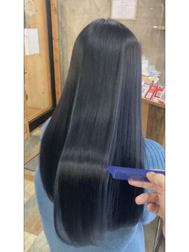 ヘアカロン 熊本本店(Hair CALON) 暗髪ネイビーブルー