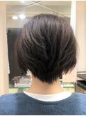 40代50代大人かわいいヘア透明感ショートサンドベージュ[草加駅]