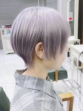 デイズ(days) マッシュショートカット ホワイトアッシュ20代/30代40代