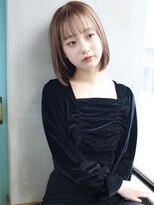 バース(BIRTH)&nbsp;天神【BIRTH】パールベージュ×フェミニン×切りっぱなしボブ　7