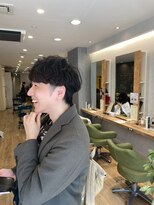 ブロッサム 東中野店 爽やかメンズ☆ビジネスショートマッシュ黒髪透明感カラー