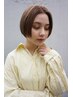 カット＋フロント縮毛矯正ストレート ￥8,500