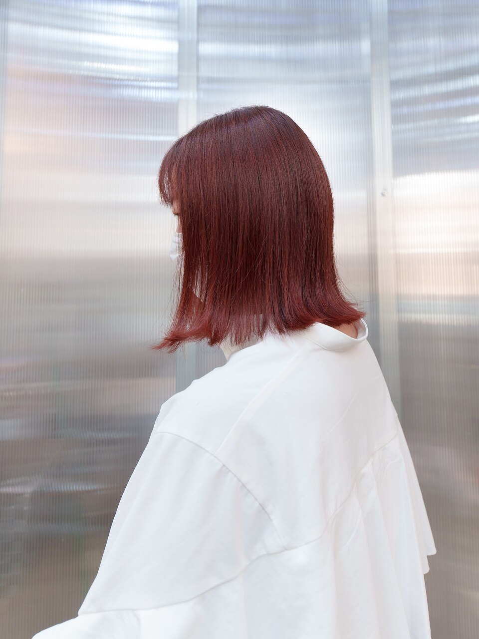 12から13トーンのベースを春らしい柔らかいチェリーレッドへ