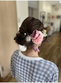 お祭りヘアセット