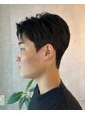 men's hair韓国ベリーショートカルマパーマニュアンスパーマ
