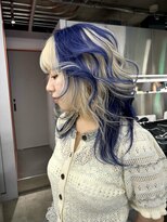 レコ 渋谷(LECO) ホワイトブロンドとネイビーブルーのランダムカラー