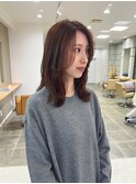 外ハネゆる波巻き/チョコレートブラウンカラー