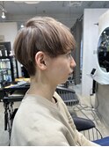 メンズマッシュ ハイトーンマッシュ ミルクティーカラー