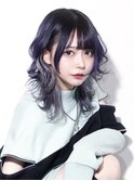 韓国風ウルフカット/小顔効果/インナーカラー/レイヤーカット