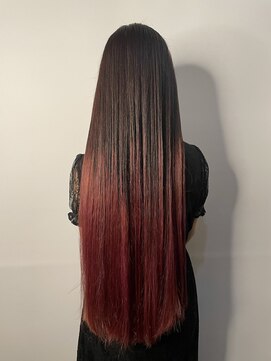 アリ 葛西店(ALi) グラデーションカラー×ピンク レッドブラウン|葛西美髪