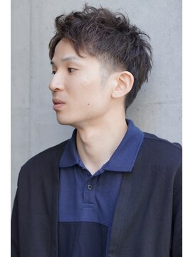 ノノリリ(NONORIRI) 30代40代ツーブロックショートカットニュアンスパーマ眉毛カット