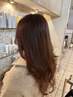 カット＋コテ巻き風パーマ（デジタルパーマ）