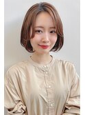 「ナチュラル内巻きボブ」