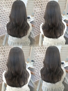 ヌー 栄(nuu) 【Ｍayuno】ブリーチなしダブルカラー/オリーブグレージュ