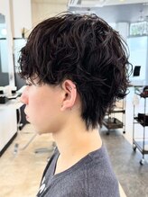 《*リッジ(髪の根本~中間部分のパーマ)強め*の重めマッシュ》どんな服装にも◎20代に人気なスタイル*[鹿沼]