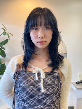 エンリッチヘア(enrich hair) レイヤー ハッシュカット ブルーブラック