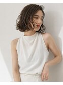 乾かすだけで決まる、大人の色気ボブ