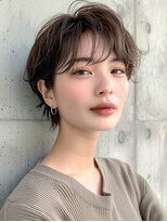 赤れんがアネックス(ANNEX)&nbsp;20代30代40代ナチュラルショートミルクブラウンパーマ前髪あり