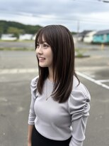 モーニングバイシー(morning by sea)&nbsp;顔回りレイヤーカット×ミントベージュ