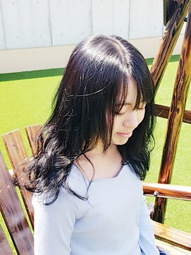 ボタンヘアークリエイション(botan -hair creation-) 抜け感ウェーブミディ