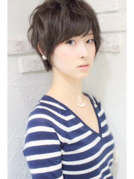 アグランテトラ 野田阪神店(a Gland tetra) 大人可愛い20代30代40代黒髪前下がりシースルーマッシュ◎