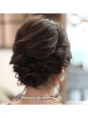 ラフにまとめてあげた『ゆるふわ』ヘアセット