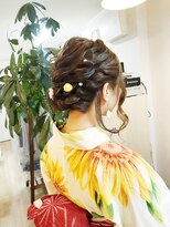 ロカット サロン(Roquat Salon) モテ浴衣アレンジ【ブライダルヘアメイク 立川/立川南/袴/袴】