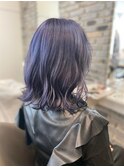 ミディボブ☆ペールアッシュラベンダー