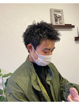 ディープ プラス ナカザキ(deep+nakazaki) 刈り上げないメンズショートパーマ