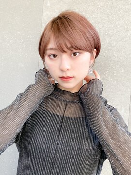 ロンド レグリーズ 立川(Lond leglise) ショート×顔周り×前髪×シルキーベージュ×グレージュカラー