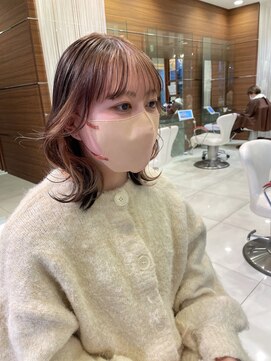 ヘアメイク アース 秋田仁井田店(HAIR & MAKE EARTH) ミストバング フェイスフレーミング