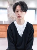 マッシュパーマ/アッシュブラック/ツイスト/束感/波巻パーマ