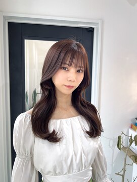 ビビバイベル(BiVi by BHEL) 三重桑名韓国レイヤーカット顔周りレイヤーボブベージュカラー