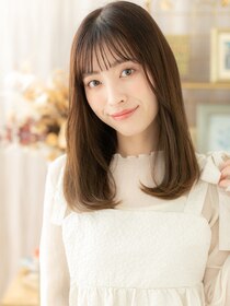 カバーヘア ブリス 戸田公園西口店(COVER HAIR bliss)&nbsp;暗髪ココアベージュサラ艶ロングレイヤーa戸田公園20代30代40代