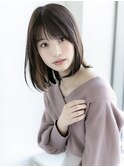 切りっぱなしボブ/エアリーロング/美髪/ピンクブラウン/仙台12