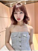 メルティカラー×顔周りボブ縮毛矯正レイヤーカット[大宮]