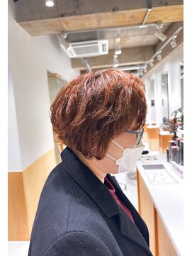 ワッカ(wacca) 前下がりボブ　パーマ　ゆる巻き　ショート