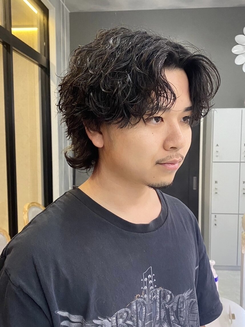 【再来 men's】カット＋パーマ＋アマトラTR（四日市/メンズ）