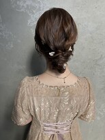 コルル 渋谷(COLULU)&nbsp;【パールシニヨンヘアセット】ヘアアレンジ/渋谷/学割U24/黒染め