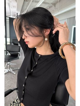 ランズ(LANDS) カーテンバングレイヤーカット 【韓国ヘア 大阪 梅田】