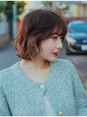 ボブイヤリングカラー/20代/30代/40代/50代/南町/倉敷
