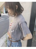 シンプルなボブ / 透明感カラー
