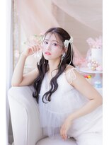 シャルメ 池袋(CHARMER) ウェーブハーフアップ