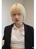 20代30代40代◎似合わせマッシュブロンドボブスタイル