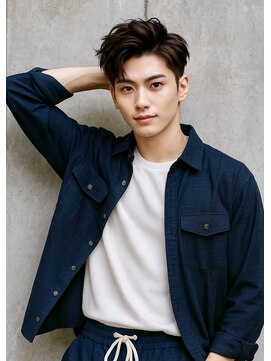 スズ(SUZU) 【清潔感×モテるための新定番】刈り上げセンターパート