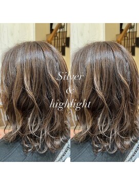 ヘアーズ ロッソ(hair's ROSSO) ミディアムレイヤー[30代40代50代]