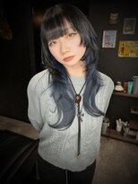 ココ 横浜(coco)&nbsp;シャギーウルフボブウルフ中性ウルフ外ハネウルフカット