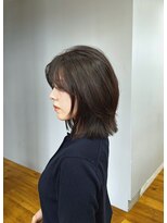 サンディーズ(Sandees)&nbsp;レイヤーミディアムボブ透明感グレージュカラー